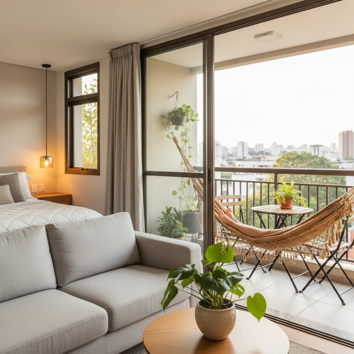 Apartamento 1 dormitório Vinx com varanda: seu espaço para relaxar no MCMV