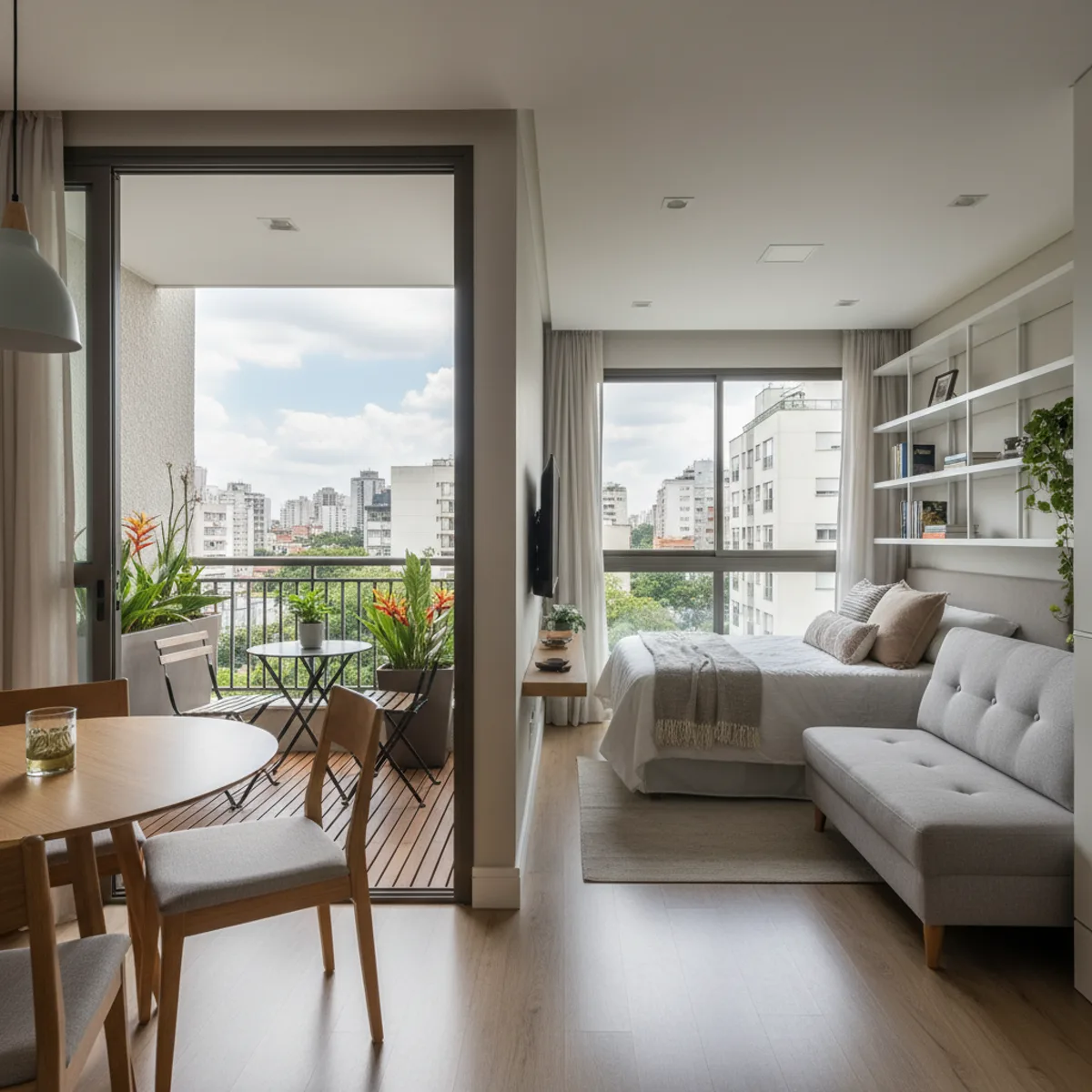 Studio Vinx com Sacada em São Paulo: Charme e Funcionalidade no seu Próximo Lar