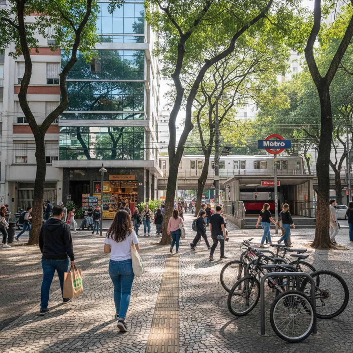 Vaga de garagem faz falta? Morar sem carro perto do metrô em São Paulo